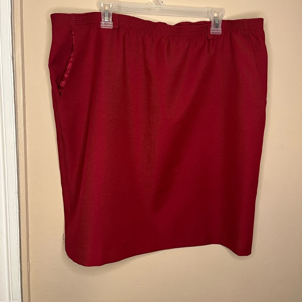 Red skirt